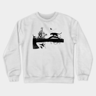 Hipster Lumberjack panther Crewneck Sweatshirt